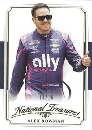 2025 Panini National Treasures - 2016 Throwback Gold #15 - Alex Bowman - Hendrick Motorsports