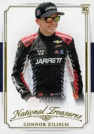 2025 Panini National Treasures - 2016 Throwback Gold #24 - Connor Zilisch - JR Motorsports