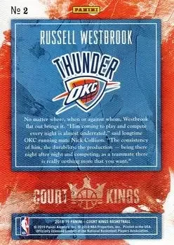 Back of Russell Westbrook