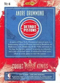 Back of Andre Drummond