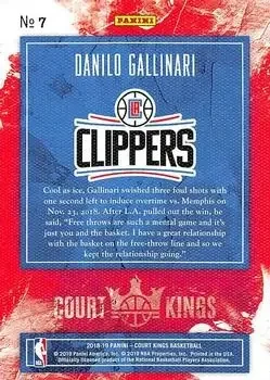 Back of Danilo Gallinari