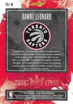 Back of Kawhi Leonard