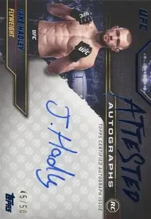 2024 Topps Knockout UFC - Attested Autographs Blue #ATT-JHY - Jake Hadley