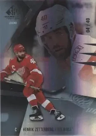 2023-24 SP Game Used #195 - Henrik Zetterberg - Detroit Red Wings