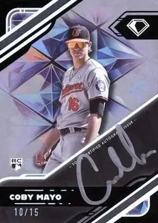 2025 Topps Diamond Icons - Black Polychromatink Autographs Base Silver Ink #BPA-CM - Coby Mayo - Baltimore Orioles