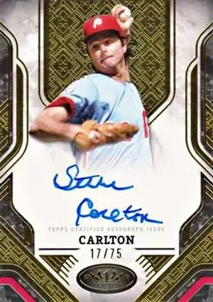2025 Topps Tier One - Prime Performers Autographs #PPA-SC - Steve Carlton - Philadelphia Phillies