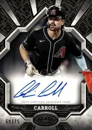 2025 Topps Tier One - Break Out Autographs #BOA-CCA - Corbin Carroll - Arizona Diamondbacks