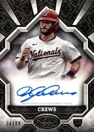 2025 Topps Tier One - Break Out Autographs #BOA-DC - Dylan Crews - Washington Nationals