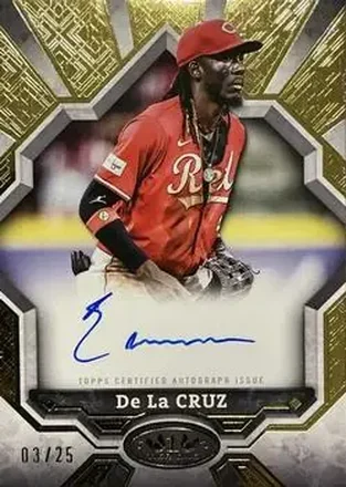 2025 Topps Tier One - Break Out Autographs #BOA-ED - Elly De La Cruz - Cincinnati Reds