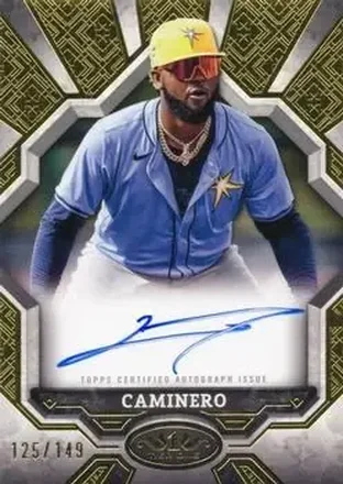 2025 Topps Tier One - Break Out Autographs #BOA-JC - Junior Caminero - Tampa Bay Rays