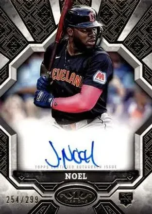 2025 Topps Tier One - Break Out Autographs #BOA-JN - Jhonkensy Noel - Cleveland Guardians