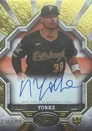 2025 Topps Tier One - Break Out Autographs #BOA-NY - Nick Yorke - Pittsburgh Pirates