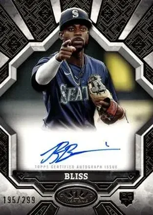2025 Topps Tier One - Break Out Autographs #BOA-RB - Ryan Bliss - Seattle Mariners