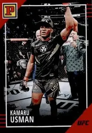 2022 Panini UFC Debut Edition - Red #35 - Kamaru Usman