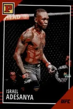 2022 Panini UFC Debut Edition - Red #55 - Israel Adesanya
