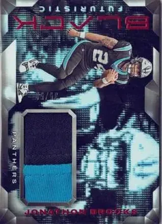 2024 Panini Black - Futuristic Citrine #F-JBS - Jonathon Brooks - Carolina Panthers