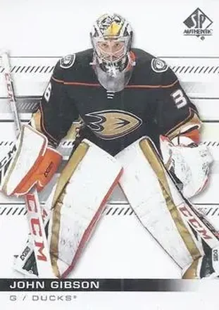2019-20 SP Authentic #12 - John Gibson - Anaheim Ducks