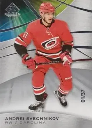 2019-20 SP Game Used #18 - Andrei Svechnikov - Carolina Hurricanes