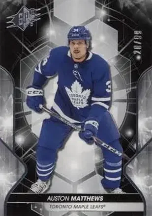 2019-20 SPx #28 - Auston Matthews - Toronto Maple Leafs