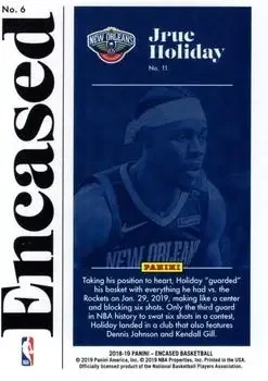 Back of Jrue Holiday