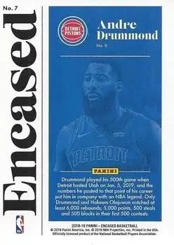 Back of Andre Drummond