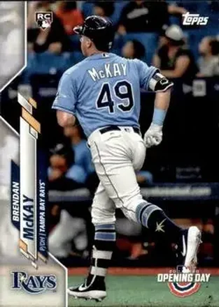 2020 Topps Opening Day #1b - Brendan McKay - Tampa Bay Rays