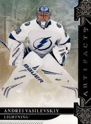 2019-20 Upper Deck Artifacts #15 - Andrei Vasilevskiy - Tampa Bay Lightning