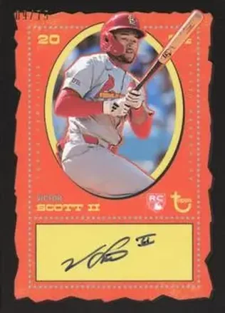2024 Topps Brooklyn Collection - Autographs Black #AC-VS - Victor Scott II - St. Louis Cardinals