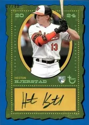 2024 Topps Brooklyn Collection - Autographs Blue #AC-HK - Heston Kjerstad - Baltimore Orioles