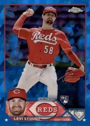 2023 Topps Chrome Update Sapphire Edition #USCS174 - Levi Stoudt - Cincinnati Reds