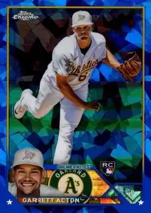 2023 Topps Chrome Update Sapphire Edition #USCS192 - Garrett Acton - Oakland Athletics