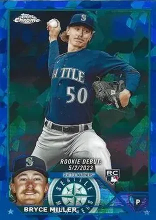2023 Topps Chrome Update Sapphire Edition #USCS193 - Bryce Miller - Seattle Mariners
