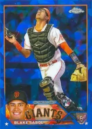 2023 Topps Chrome Update Sapphire Edition #USCS201 - Blake Sabol - San Francisco Giants