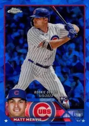 2023 Topps Chrome Update Sapphire Edition #USCS236 - Matt Mervis - Chicago Cubs