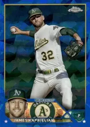 2023 Topps Chrome Update Sapphire Edition #USCS240 - James Kaprielian - Oakland Athletics