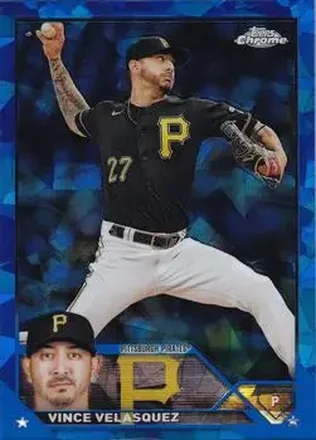 2023 Topps Chrome Update Sapphire Edition #USCS243 - Vince Velasquez - Pittsburgh Pirates