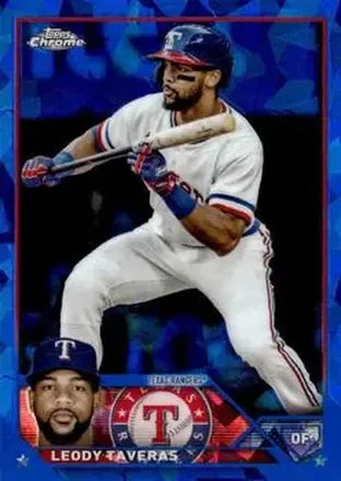 2023 Topps Chrome Update Sapphire Edition #USCS257 - Leody Taveras - Texas Rangers