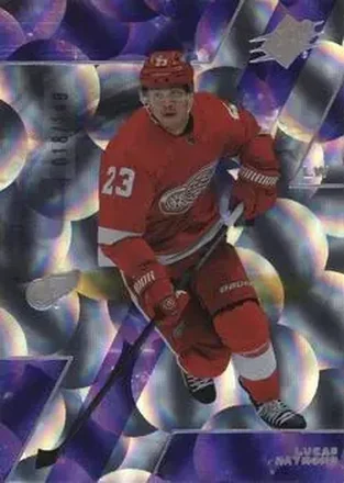 2023-24 SPx - Parallax Purple #33 - Lucas Raymond - Detroit Red Wings