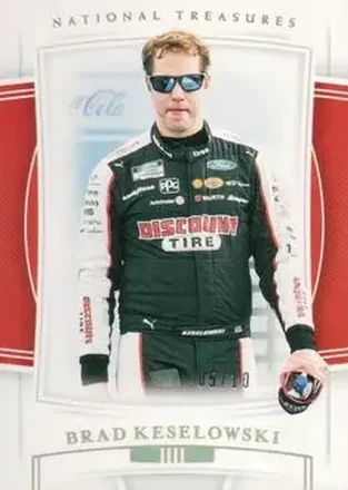 2020 Panini National Treasures - Holo Gold #2 - Brad Keselowski - Team Penske