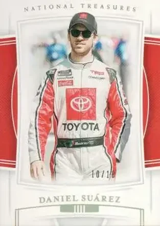 2020 Panini National Treasures - Holo Gold #4 - Daniel Suarez - Gaunt Brothers Racing