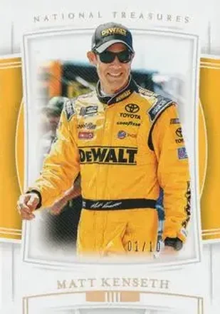 2020 Panini National Treasures - Holo Gold #39 - Matt Kenseth - Joe Gibbs Racing