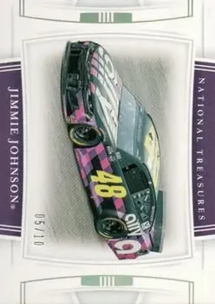 2020 Panini National Treasures - Holo Gold #48 - Jimmie Johnson - Hendrick Motorsports