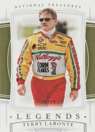 2020 Panini National Treasures - Holo Gold #71 - Terry Labonte - Hendrick Motorsports