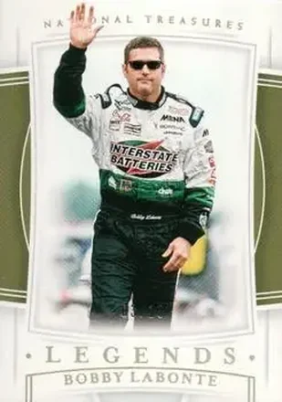2020 Panini National Treasures - Holo Gold #72 - Bobby Labonte - Joe Gibbs Racing