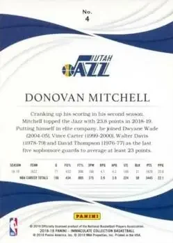 Back of Donovan Mitchell