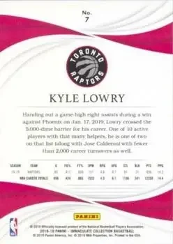 Back of Kyle Lowry