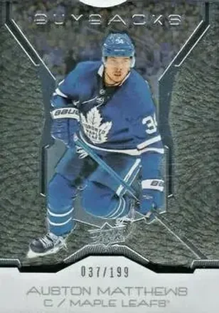 2019-20 Upper Deck Buybacks #8 - Auston Matthews - Toronto Maple Leafs
