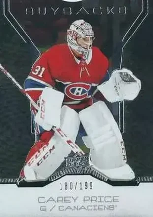 2019-20 Upper Deck Buybacks #18 - Carey Price - Montreal Canadiens