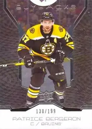 2019-20 Upper Deck Buybacks #30 - Patrice Bergeron - Boston Bruins