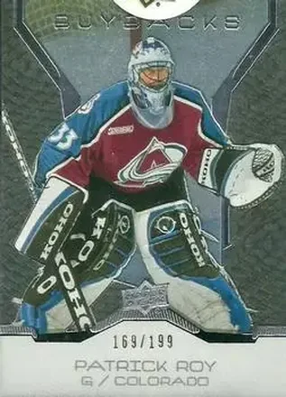 2019-20 Upper Deck Buybacks #35 - Patrick Roy - Colorado Avalanche